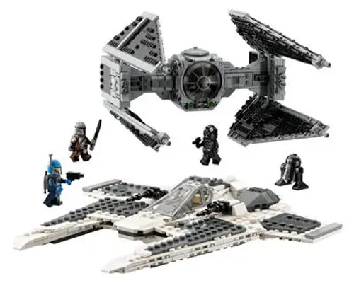 Mandalorian Fang Fighter vs TIE Interceptor Image