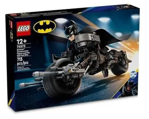 Batman Construction Figure and the Bat-Pod Bike Image