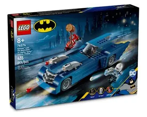 Batman with the Batmobile vs. Harley Quinn and Mr. Freeze Image