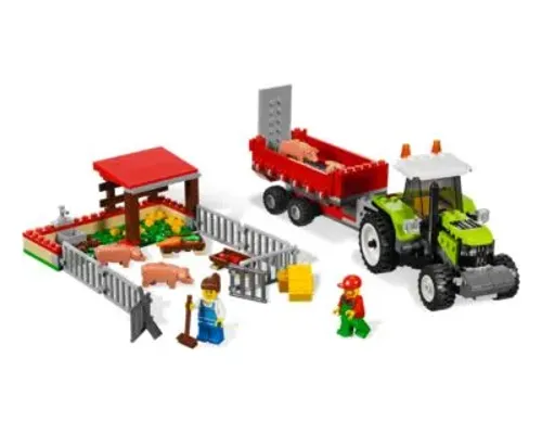 Pig Farm & Tractor Image