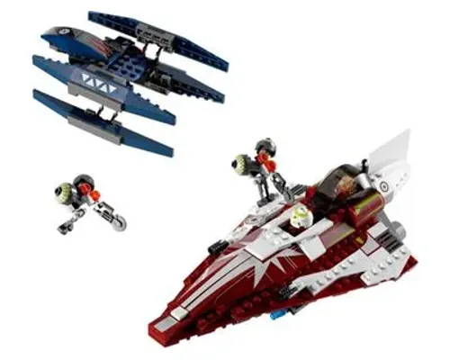 Ahsoka's Starfighter and Vulture Droid Image