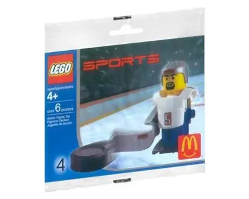 Hockey Player, White Image