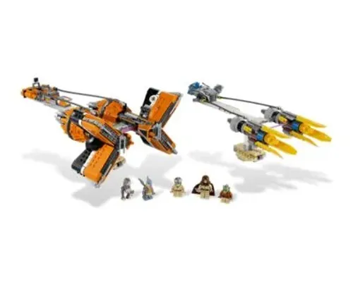 Anakin Skywalker and Sebulba's Podracers Image