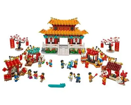 Chinese New Year Temple Fair Image