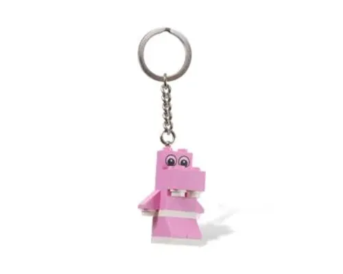 Pink Hippo Key Chain Image