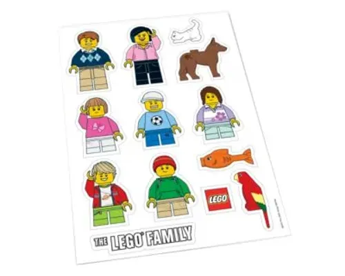 LEGO Family Car Stickers Image