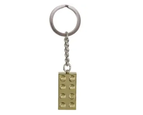 Gold 2 x 4 Stud Key Chain Image