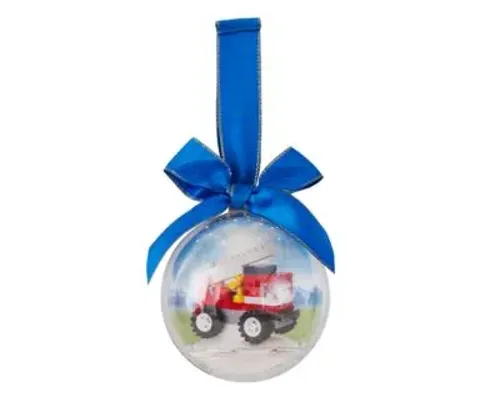 Fire Truck Holiday Bauble Image