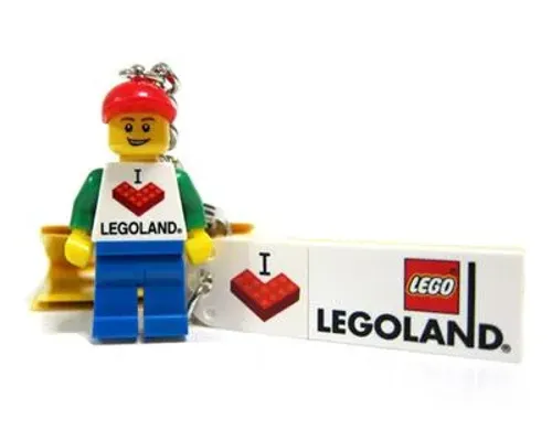 I Brick LEGOLAND Key Chain (Male) Image