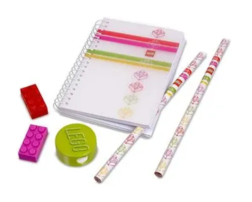 Classic Stripes Pink Stationery Set Image