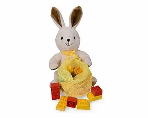 Plush Bunny with Duplo Bricks Image