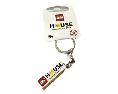 LEGO House 2x4 Brick Key Chain Image