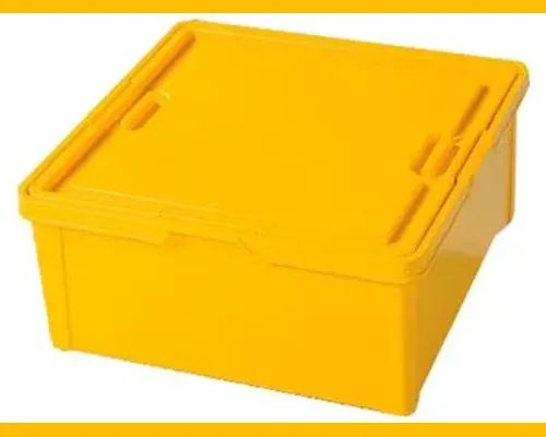 Yellow Storage Box with Lid Image