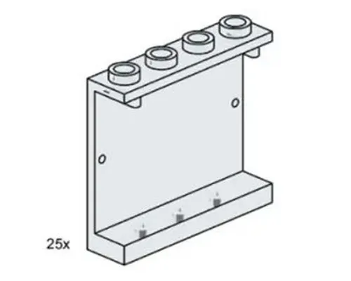 1x4x3 Thin Wall Element, Clear Image