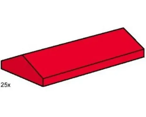 2 x 4 Ridge Roof Tiles, Low Sloped Red Image