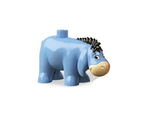 Duplo Figure Winnie the Pooh, Eeyore with Stud on Back (4610196 / 6020640) Image