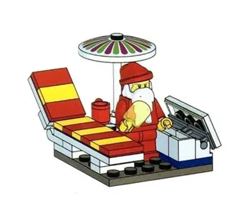 Santa at the Beach Image