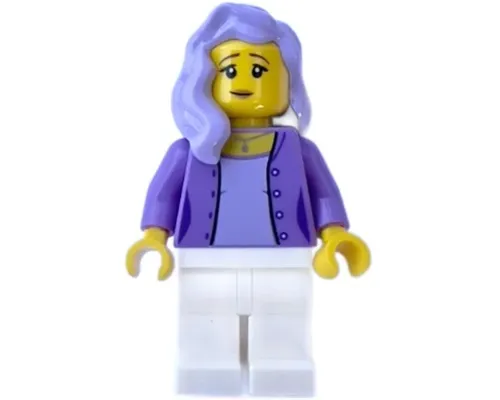 Female, Medium Lavender Jacket, White Legs, Lavender Mid-Length Hair Image