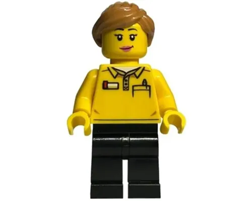 LEGO Store Employee, Female, Ponytail, Black Legs Image