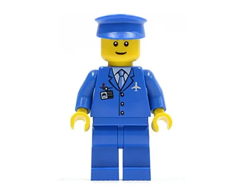 Airport - Blue 3 Button Jacket and Tie, Blue Hat, Blue Legs (Undetermined Eyebrows) Image