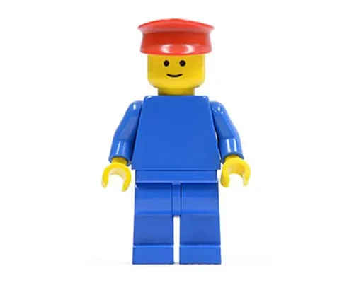 Shirt with 5 Buttons (Sticker) - Blue - Blue Legs, Red Hat Image