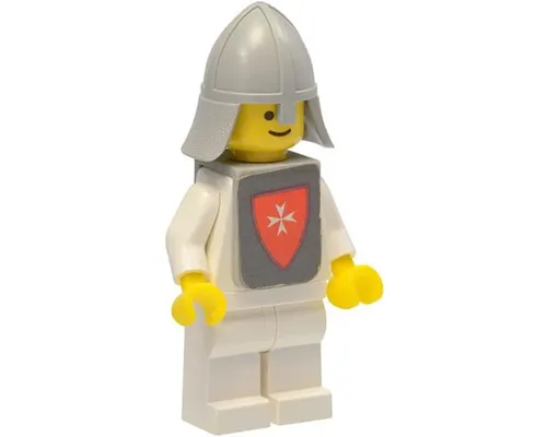 Classic - Yellow Castle Knight White - with Vest Stickers Image