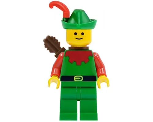 Forestman - Red, Green Hat, Red Feather, Quiver Image