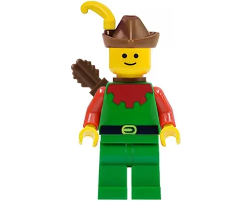 Forestman - Red, Brown Hat, Yellow Feather, Quiver Image