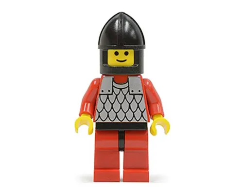 Scale Mail - Red with Red Arms, Red Legs with Black Hips, Black Chin-Guard Image