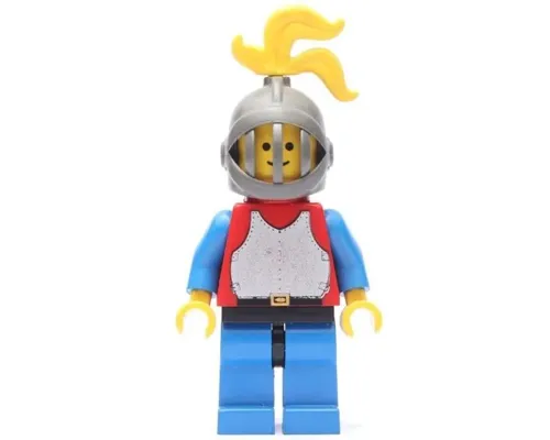 Breastplate - Red with Blue Arms, Blue Legs with Black Hips, Dark Gray Grille Helmet, Yellow Plume Image