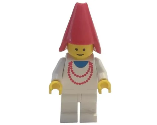 Maiden with Necklace - White Legs, Red Cone Hat Image