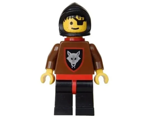 Wolfpack - Eye Patch, Brown Arms and Black Legs, Black Hood and Red Cape Image