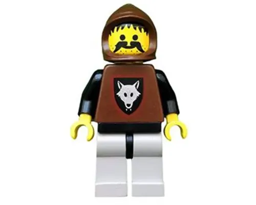 Wolfpack - Moustache, Black Arms and Light Gray legs, Brown Hood and Red Cape Image