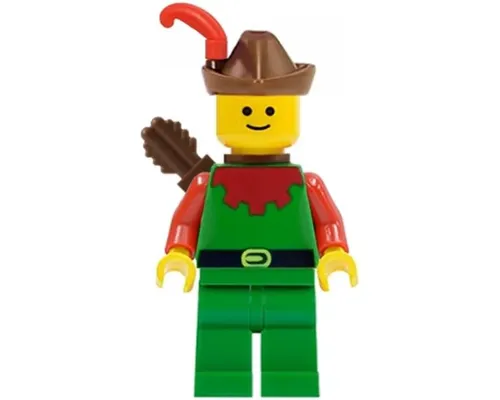 Forestman - Red, Brown Hat, Red Feather, Quiver Image