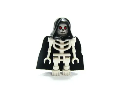 Fantasy Era - Skeleton Warrior 6, White, Black Hood and Cape Image