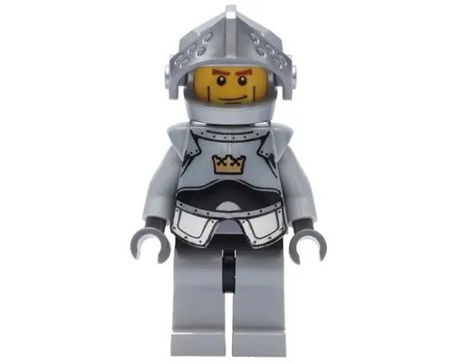 Fantasy Era - Crown Knight Plain with Breastplate, Helmet with Visor, Vertical Cheek Lines Image