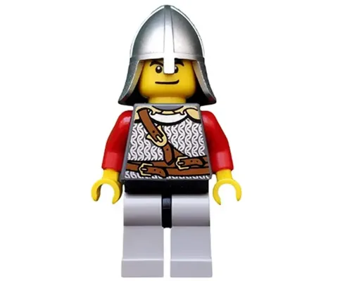 Kingdoms - Lion Knight Scale Mail with Chest Strap and Belt, Helmet with Neck Protector, Open Mouth (Dual Sided Head) Image