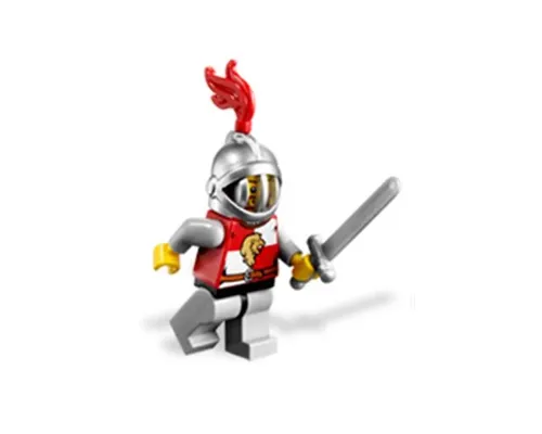 Kingdoms - Lion Knight Quarters, Helmet with Fixed Grille, Brown Beard Rounded Image