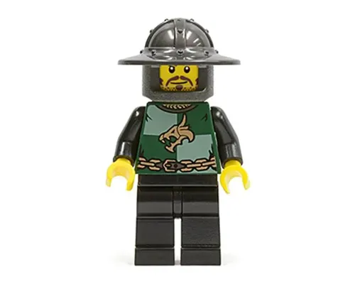 Kingdoms - Dragon Knight Quarters, Helmet with Broad Brim, Moustache and Stubble Image