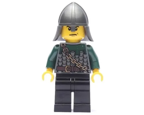 Kingdoms - Dragon Knight Scale Mail with Chain and Belt, Helmet with Neck Protector, Scowl Image