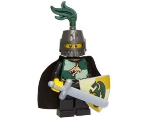 Kingdoms - Dragon Knight Quarters, Helmet Closed, Cape, Vertical Cheek Lines Image