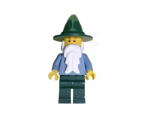 Wizard - Sand Blue with Dark Green Legs and Hat (Undetermined Eyebrows) Image