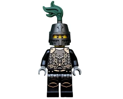 Kingdoms - Dragon Knight Scale Mail with Chains, Helmet Closed, Scowl Image