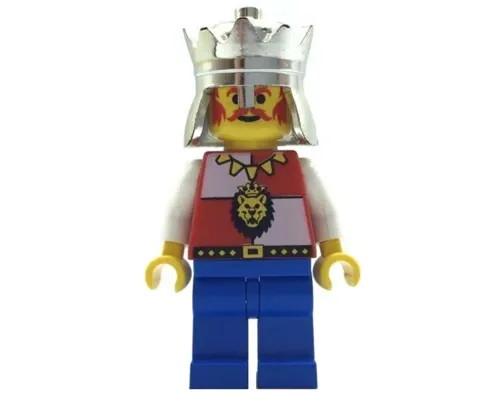 Royal Knights - King, Chrome Gold Crown, Lion Crest, Black Hips, Blue Legs Image