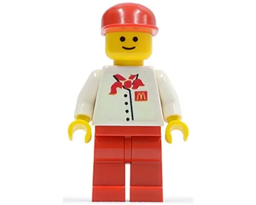 Chef - White Torso with 4 Buttons and McDonald's Logo (Sticker), Red Legs, Red Cap Image