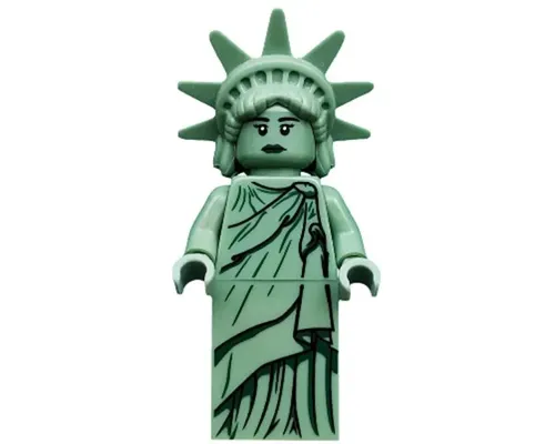 Lady Liberty, Series 6 (Minifigure Only without Stand and Accessories) (Undetermined Hair Type) Image