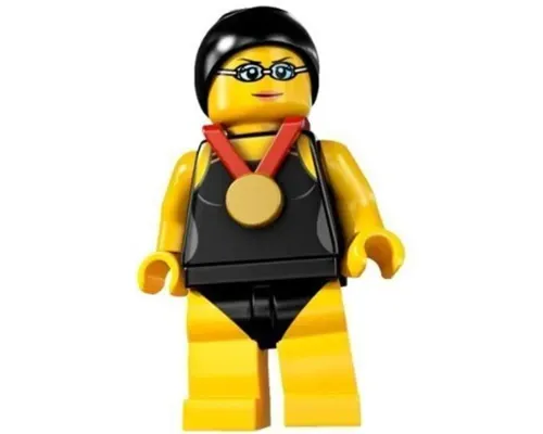 Swimming Champion, Series 7 (Minifigure Only without Stand and Accessories) Image