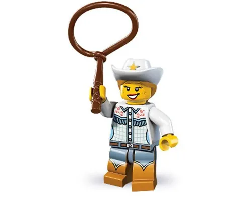 Cowgirl, Series 8 (Minifigure Only without Stand and Accessories) Image