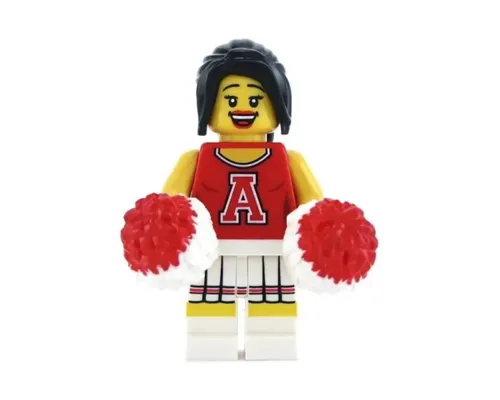 Red Cheerleader, Series 8 (Minifigure Only without Stand and Accessories) Image