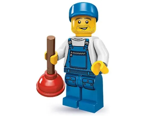 Plumber, Series 9 (Minifigure Only without Stand and Accessories) Image